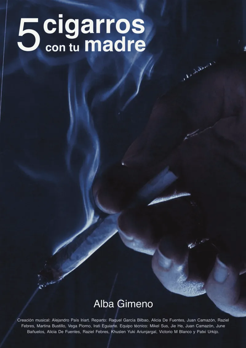 Poster cortometraje 5 cigarros